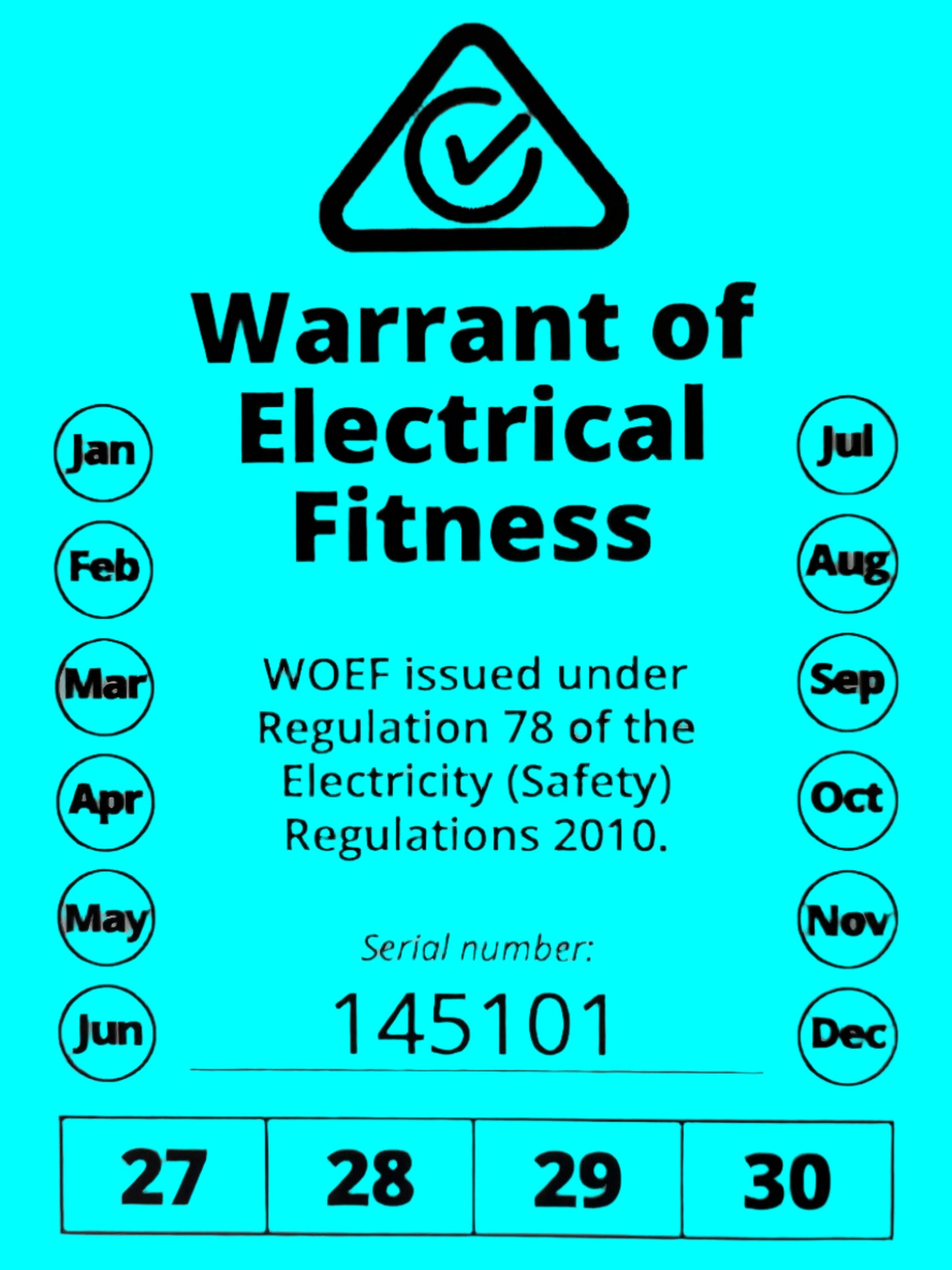 Electrical Warrant of Fitness (EWOF) Bay of Plenty - We Come to You!